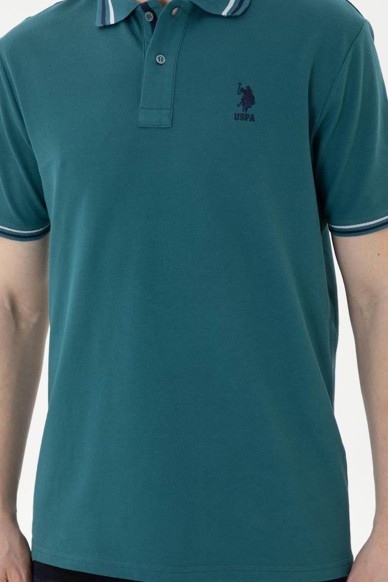 Erkek Koyu Yeşil Basic Tişört - 50284639157