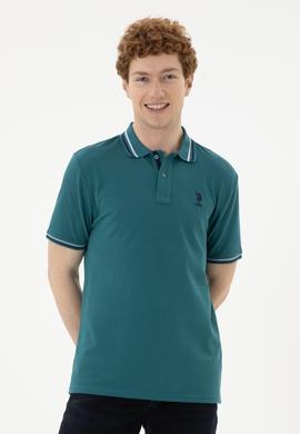 Erkek Koyu Yeşil Basic Tişört - 50284639157