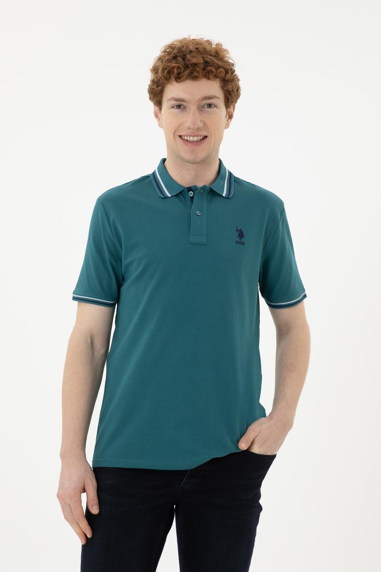 Erkek Koyu Yeşil Basic Tişört - 50284639157