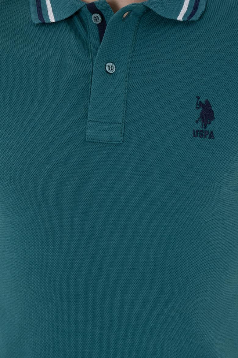 Erkek Koyu Yeşil Basic Tişört - 50284639157