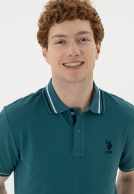 Erkek Koyu Yeşil Basic Tişört - 50284639157