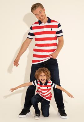 Erkek Çocuk Kırmızı Polo Yaka Tişört - 50284812020