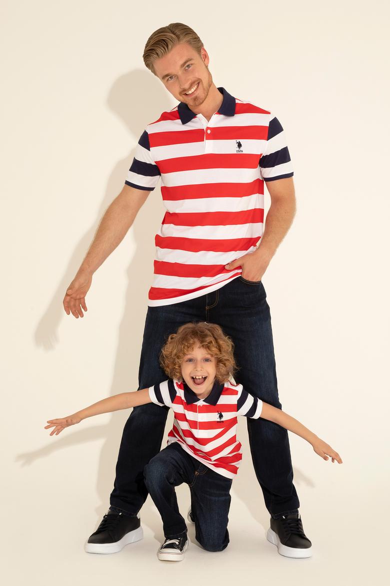 Erkek Çocuk Kırmızı Polo Yaka Tişört