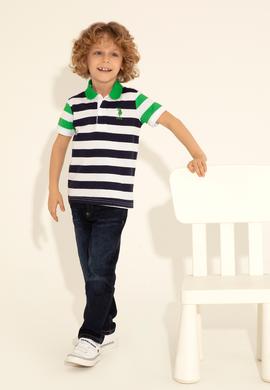 Erkek Çocuk Lacivert Polo Yaka Tişört - 50284812024