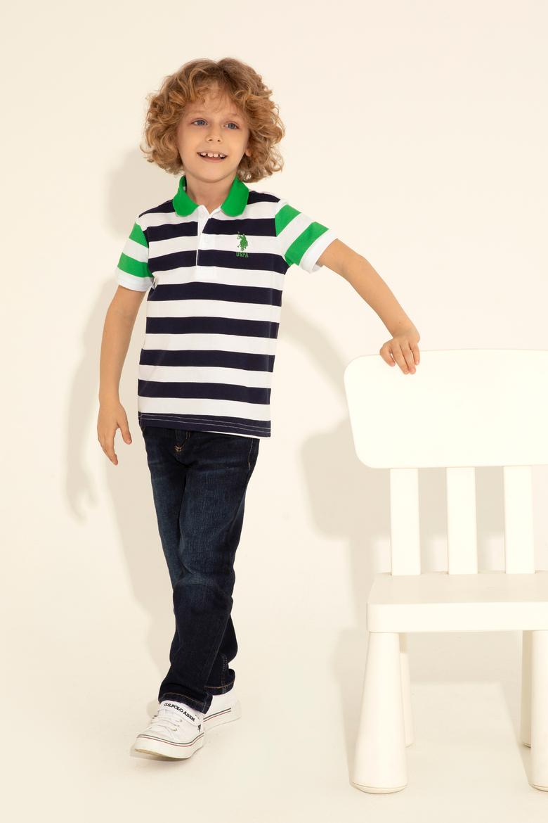 Erkek Çocuk Lacivert Polo Yaka Tişört - 50284812024