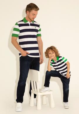 Erkek Çocuk Lacivert Polo Yaka Tişört - 50284812024