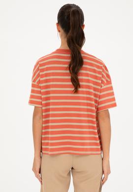 Kadın Pudra Bisiklet Yaka Tişört - 50285841031