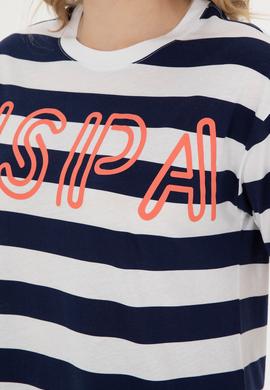 Kadın Lacivert Bisiklet Yaka Tişört - 50285851011