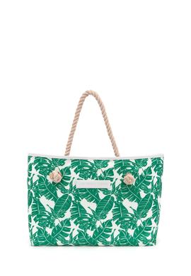 Kadın Yeşil Plaj Çantası - 50286228002