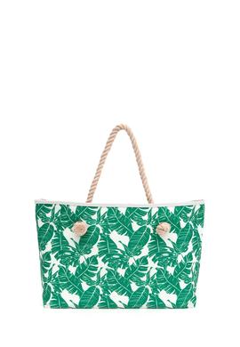 Kadın Yeşil Plaj Çantası - 50286228002