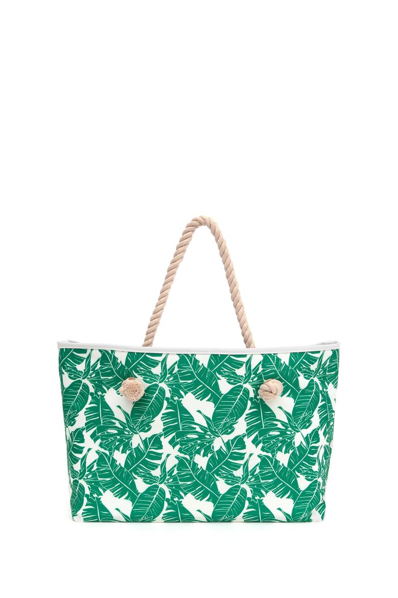 Kadın Yeşil Plaj Çantası - 50286228002