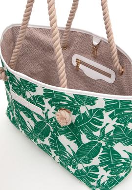 Kadın Yeşil Plaj Çantası - 50286228002