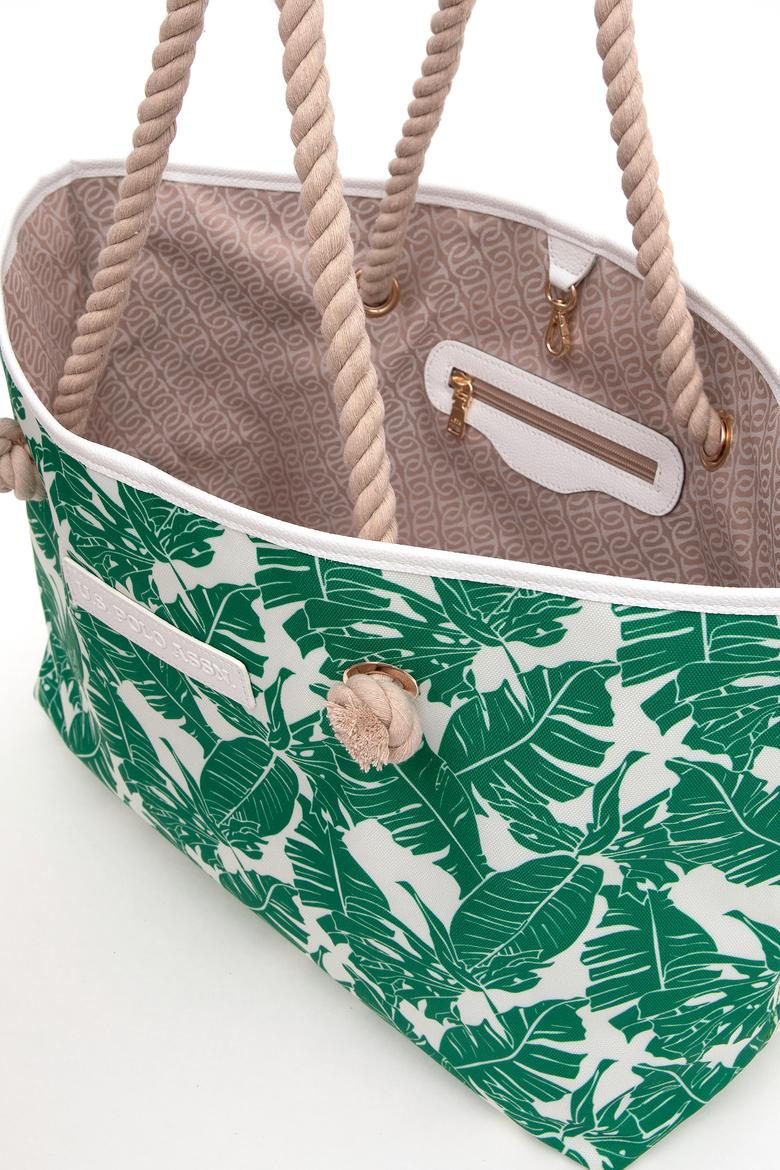 Kadın Yeşil Plaj Çantası - 50286228002