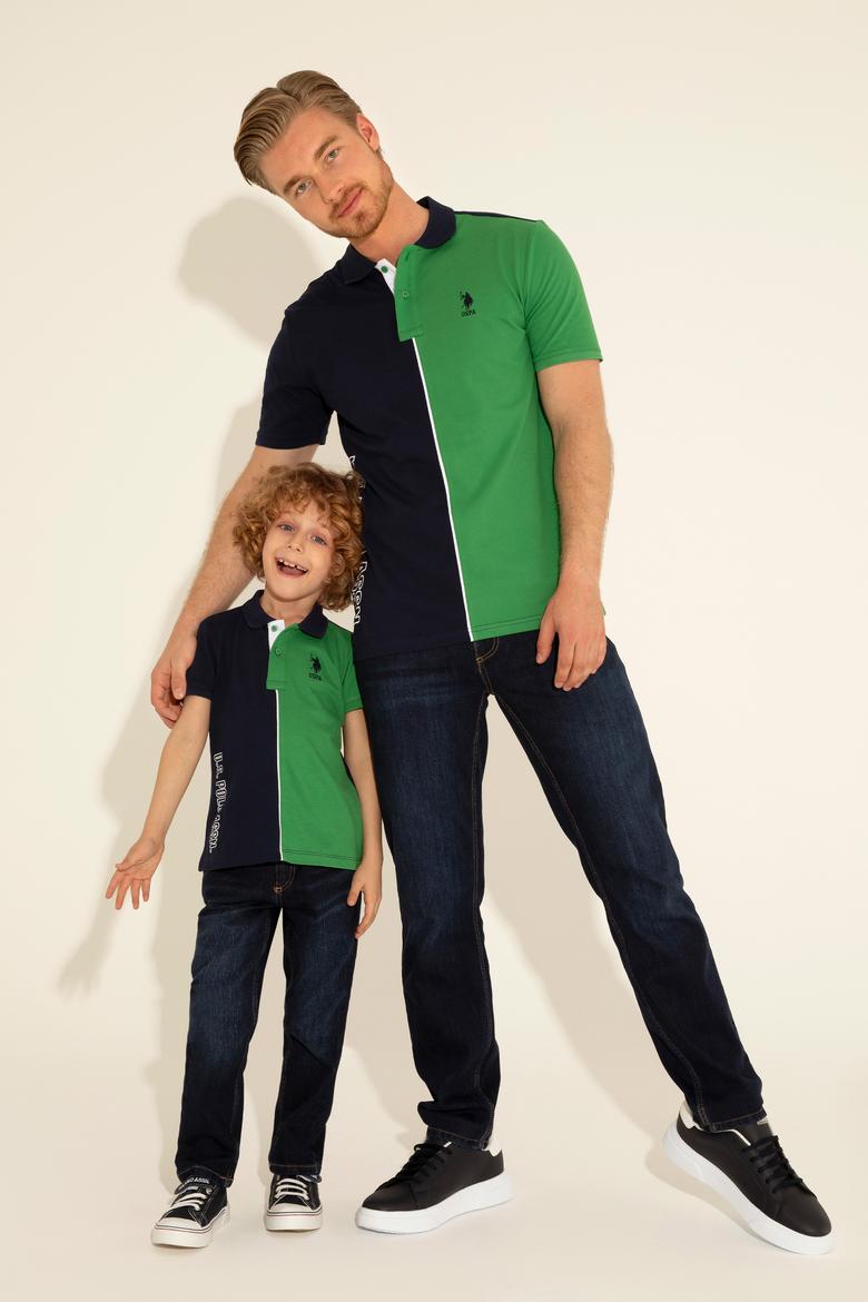 Erkek Çocuk Lacivert Polo Yaka Tişört