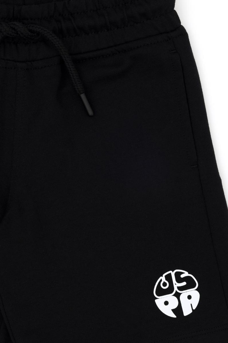 Erkek Çocuk Siyah Örme Şort