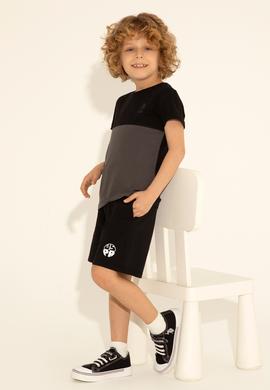 Erkek Çocuk Siyah Örme Şort - 50288130009