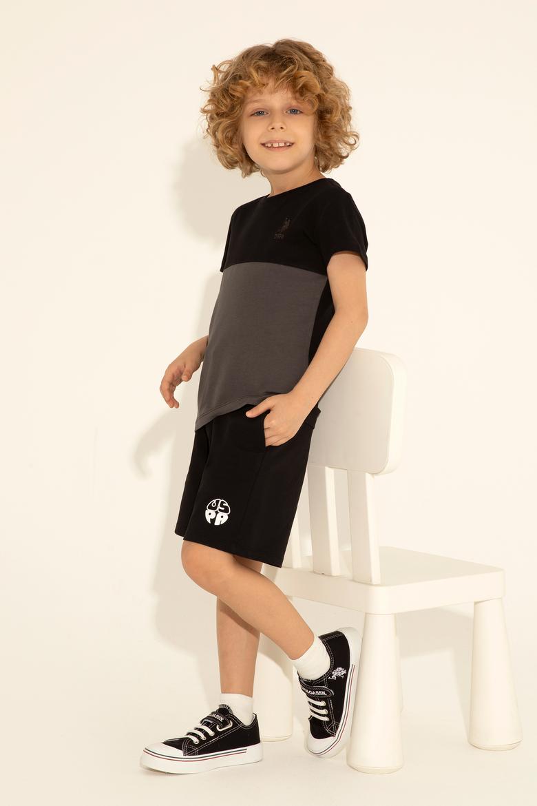 Erkek Çocuk Siyah Örme Şort - 50288130009