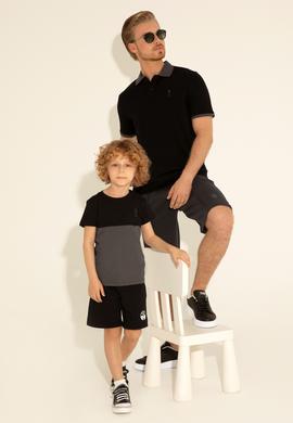 Erkek Çocuk Siyah Örme Şort - 50288130009