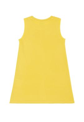 Kız Çocuk Sarı Kolsuz Örme Elbise - 50283379012