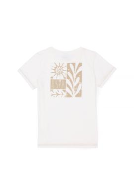 Erkek Çocuk Ekru Bisiklet Yaka Tişört - 50281051034