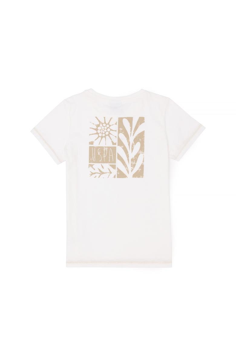 Erkek Çocuk Ekru Bisiklet Yaka Tişört - 50281051034