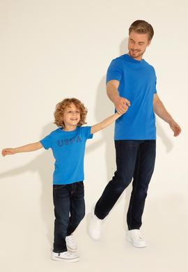 Erkek Çocuk Saks Basic Bisiklet Yaka Tişört - 50284813045