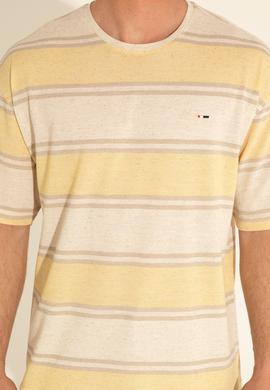 Erkek Comfort Fit Bisiklet Yaka Safran Tişört - 50282106081