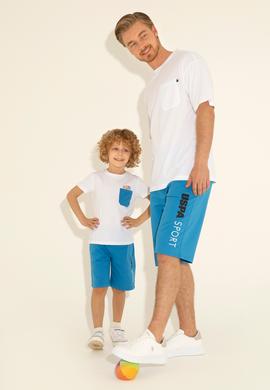 Erkek Comfort Fit Bisiklet Yaka Beyaz Tişört - 50287062001