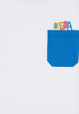 Erkek Çocuk Beyaz Bisiklet Yaka Tişört - 50288449033