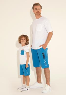 Erkek Çocuk Beyaz Bisiklet Yaka Tişört - 50288449033