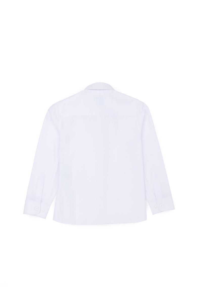 Erkek Çocuk Beyaz Uzun Kollu Basic Gömlek - 50288715011