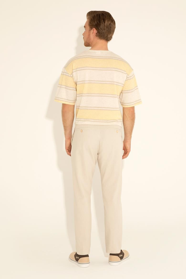 Erkek Taş Carrot Fit Kanvas Pantolon - 50289427141