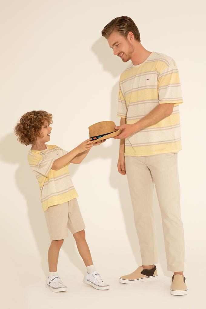 Erkek Taş Carrot Fit Kanvas Pantolon