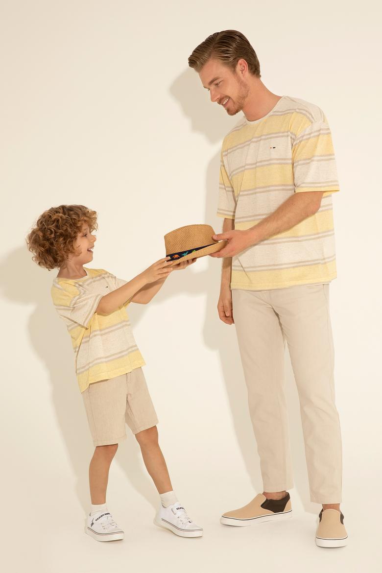 Erkek Taş Carrot Fit Kanvas Pantolon