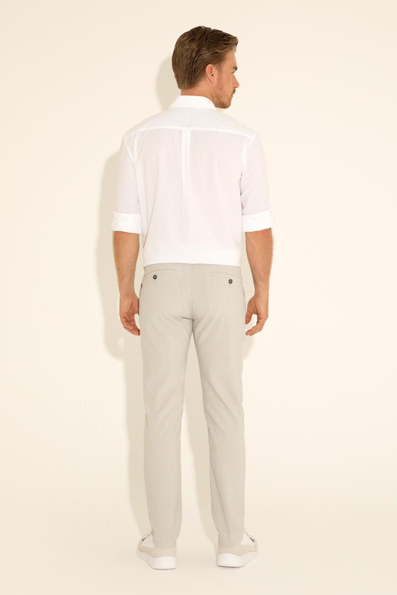 Erkek Gri Kanvas Pantolon - 50283365164