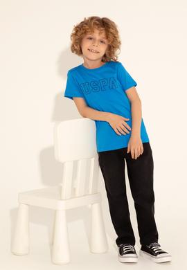 Erkek Çocuk Saks Basic Bisiklet Yaka Tişört - 50284818070