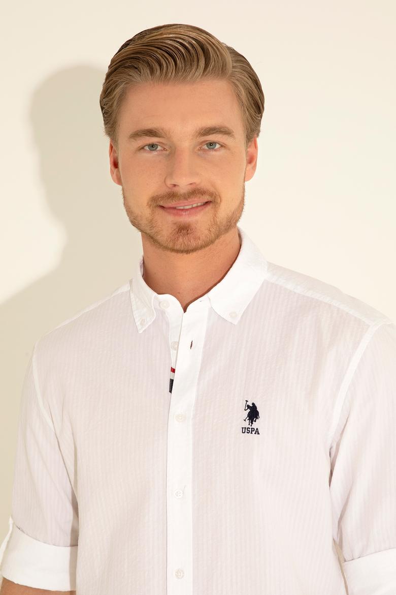 Erkek Beyaz Uzun Kollu Gömlek - 50288311007