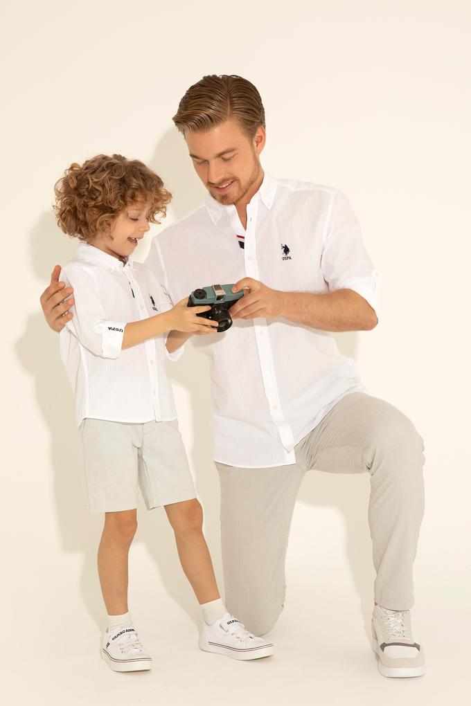 Erkek Beyaz Uzun Kollu Gömlek