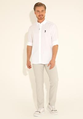 Erkek Beyaz Uzun Kollu Gömlek - 50288311007