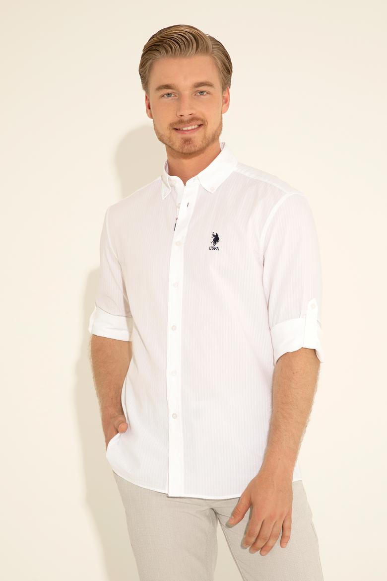 Erkek Beyaz Uzun Kollu Gömlek - 50288311007