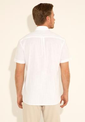 Erkek Beyaz Kısa Kollu Gömlek - 50288646005
