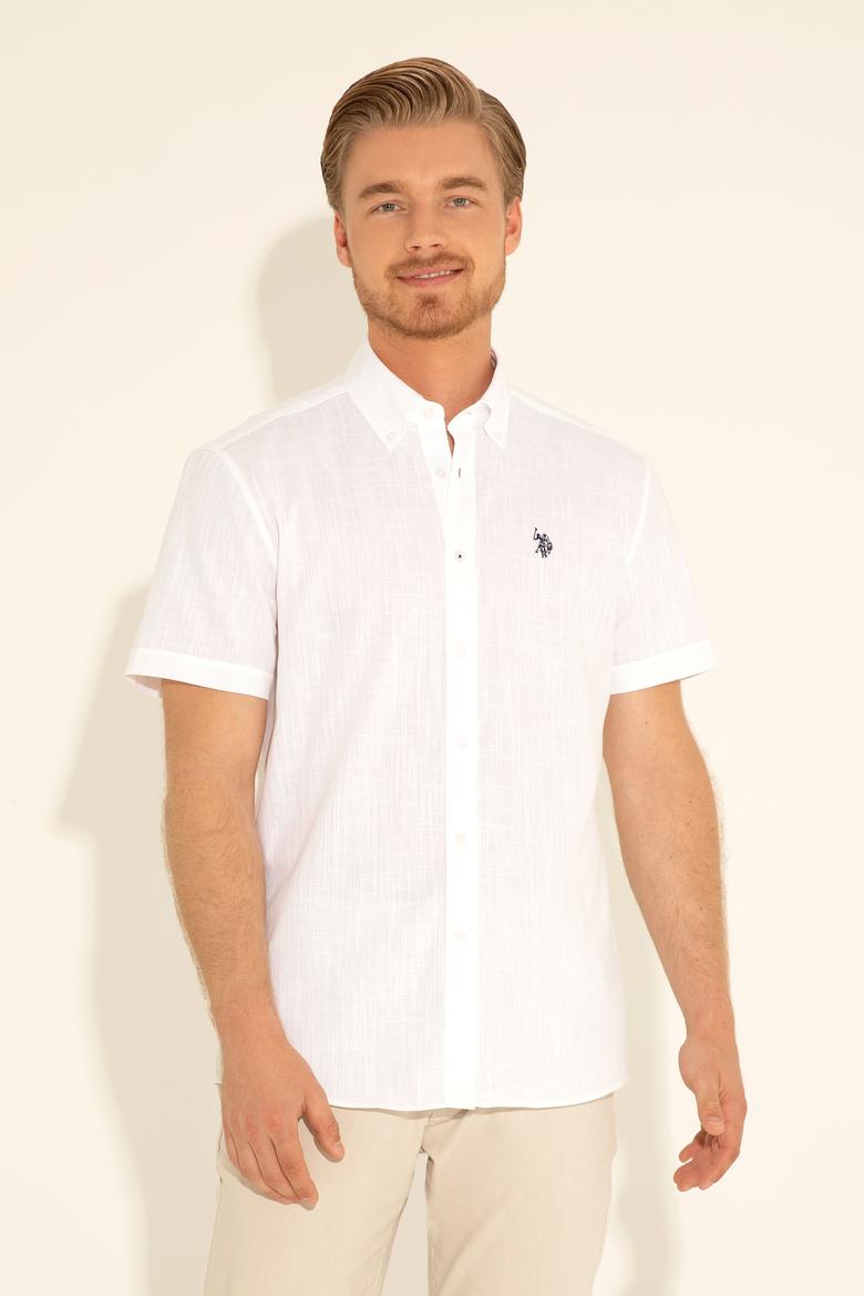 Erkek Beyaz Kısa Kollu Gömlek - 50288646005