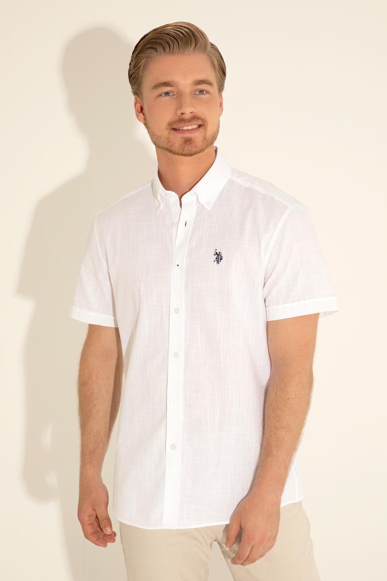 Erkek Beyaz Kısa Kollu Gömlek - 50288646005