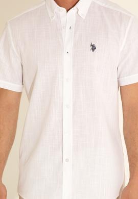 Erkek Beyaz Kısa Kollu Gömlek - 50288646005