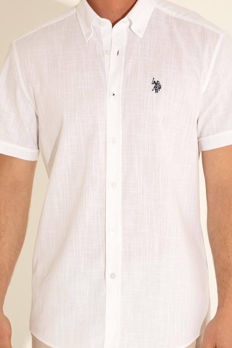 Erkek Beyaz Kısa Kollu Gömlek - 50288646005