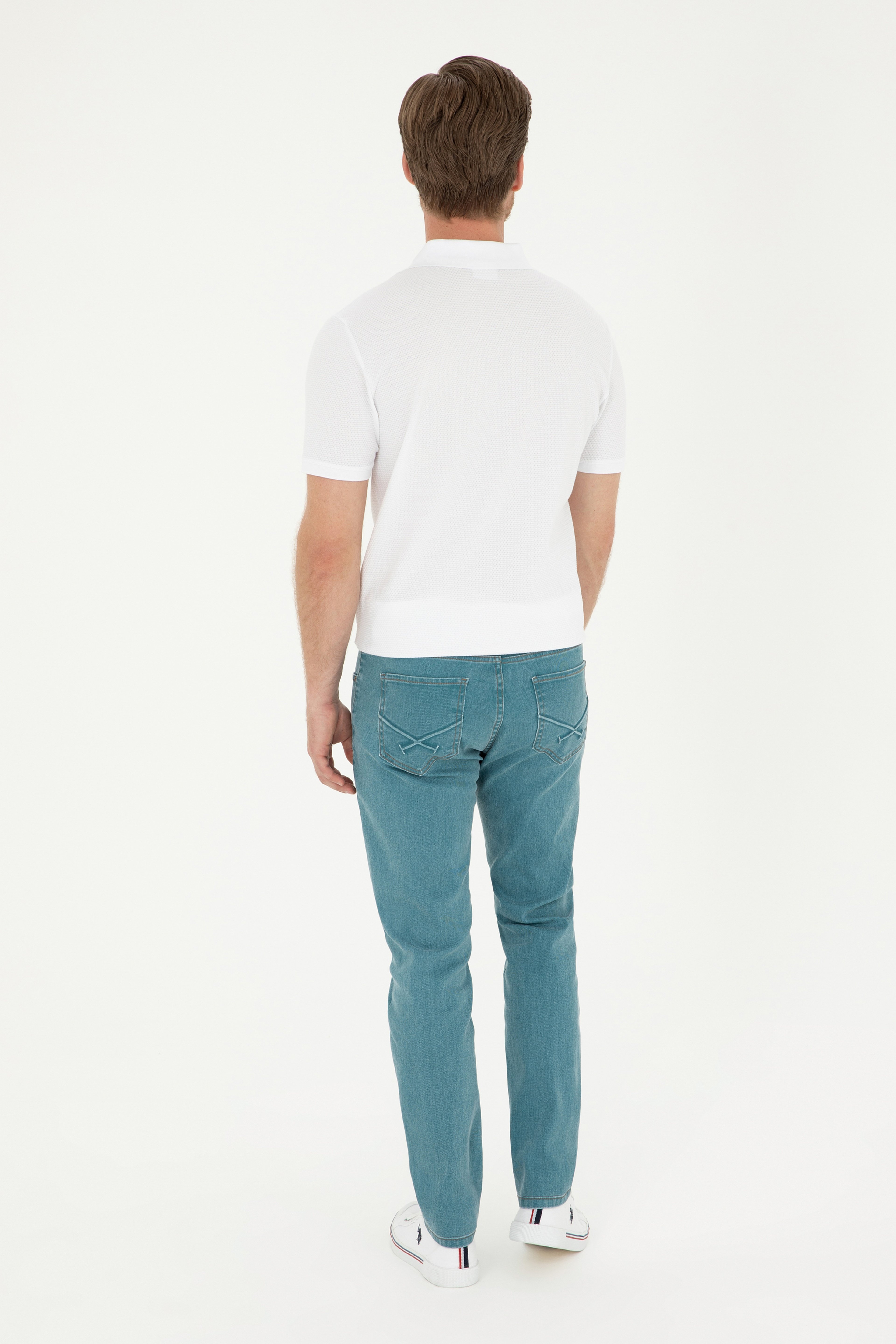 Erkek Yeşil Jean Pantolon - Image 4