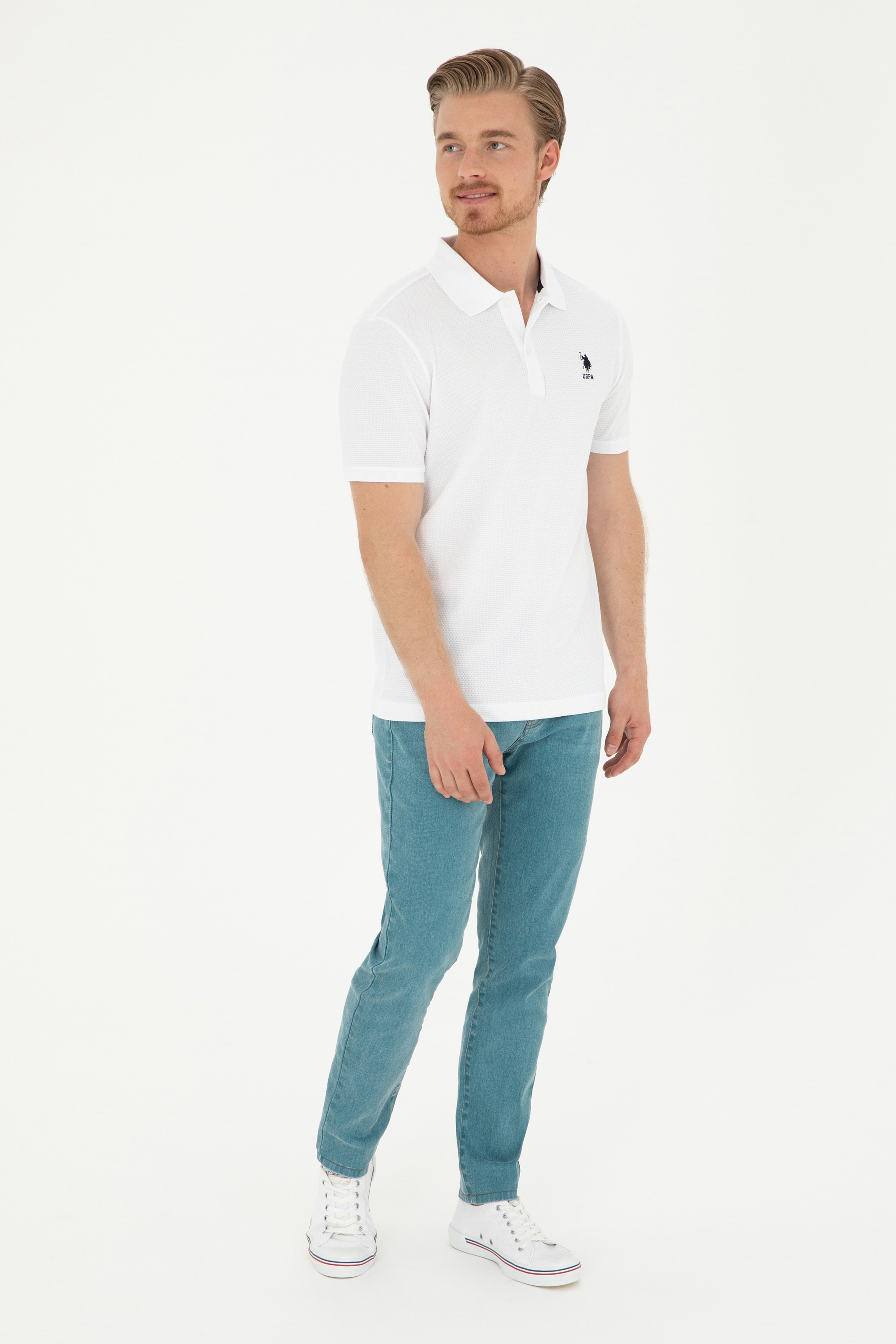 Erkek Yeşil Jean Pantolon - Image 3
