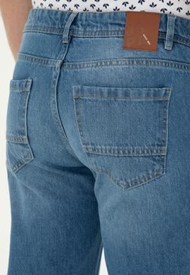 Erkek Açık Mavi Jean Pantolon - 50281487029