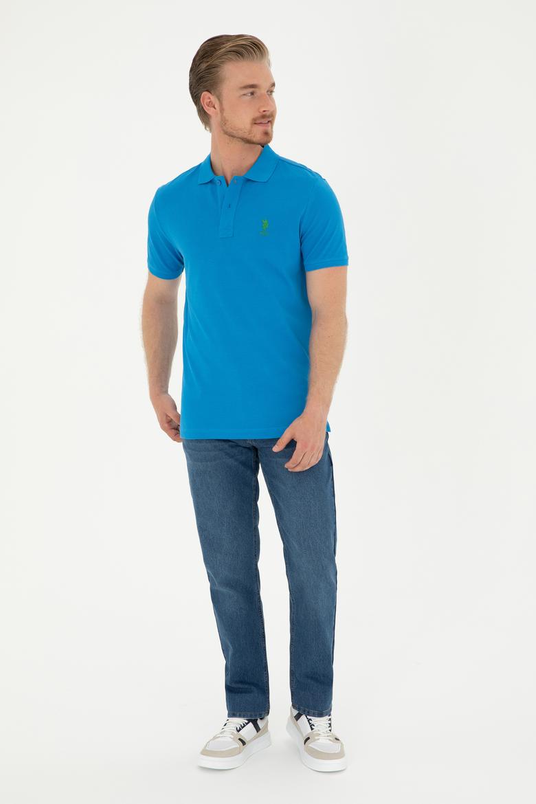 Erkek Açık Mavi Straight Fit Jean Pantolon