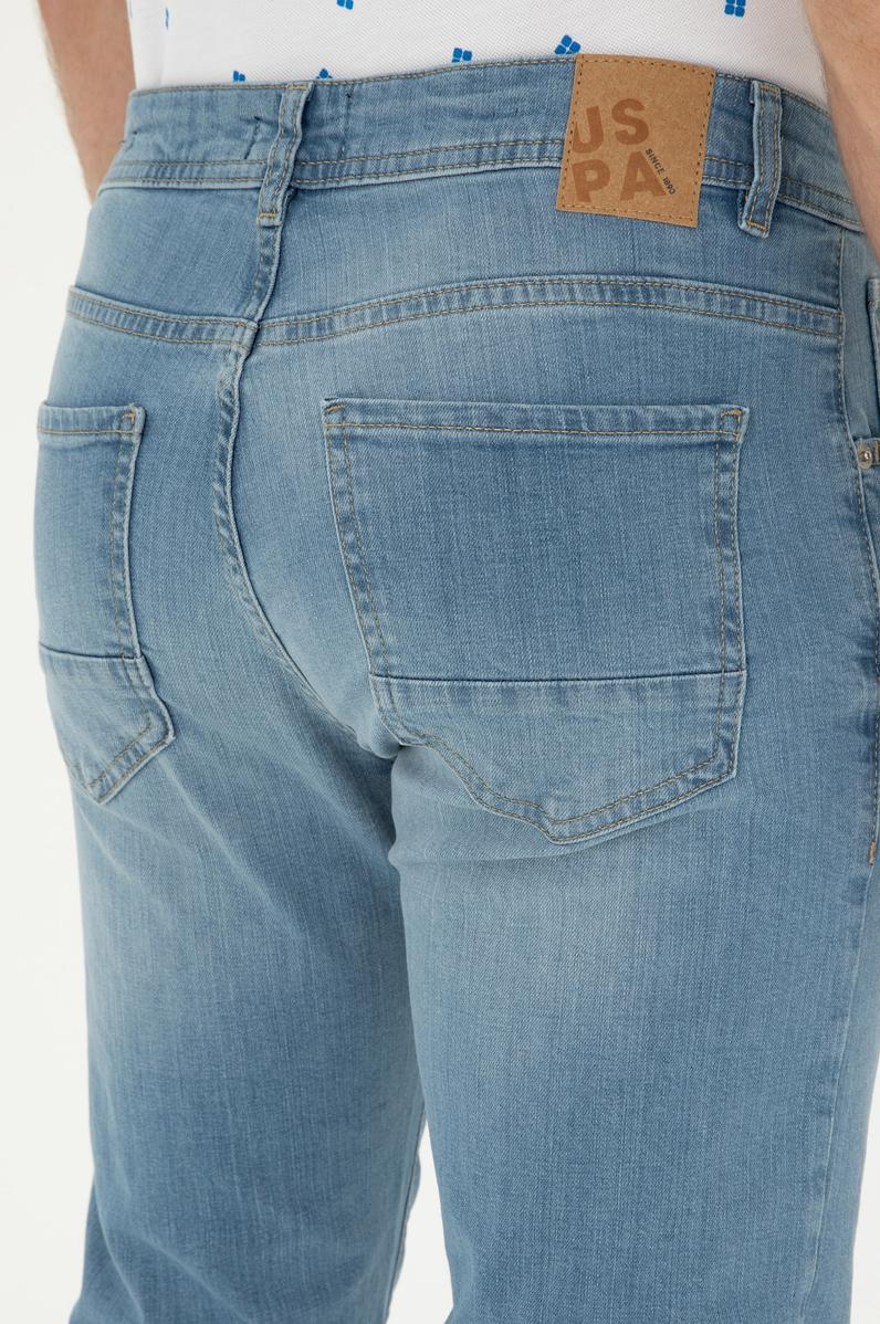 Erkek Açık Mavi Jean Pantolon